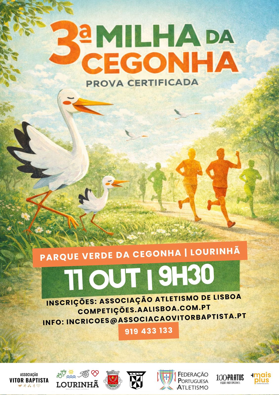 Cartaz da prova 3ª Milha da Cegonha 
