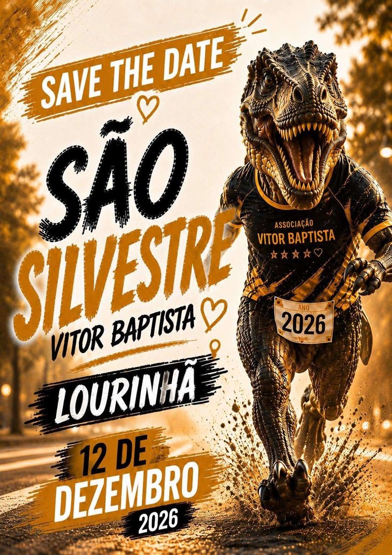 Cartaz da prova 6º São Silvestre Vitor Baptista 